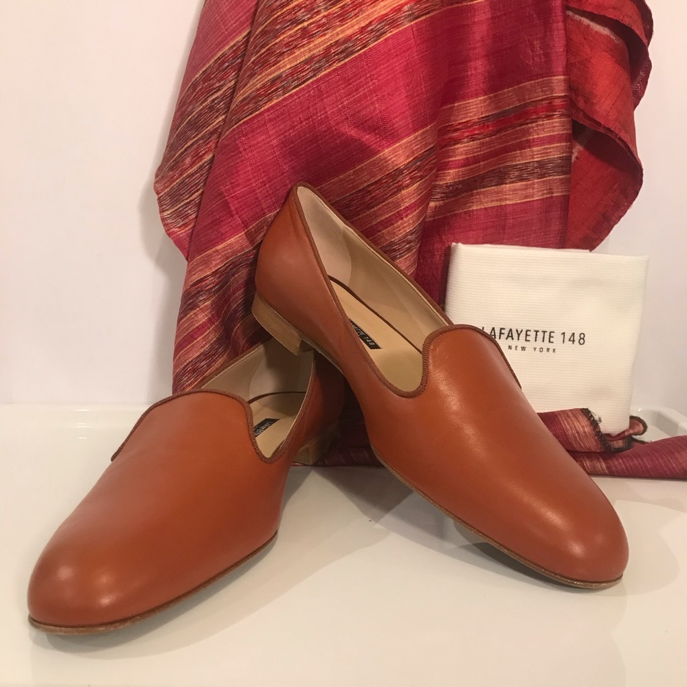 Lafayette 148 NY Siena Leather Slipper